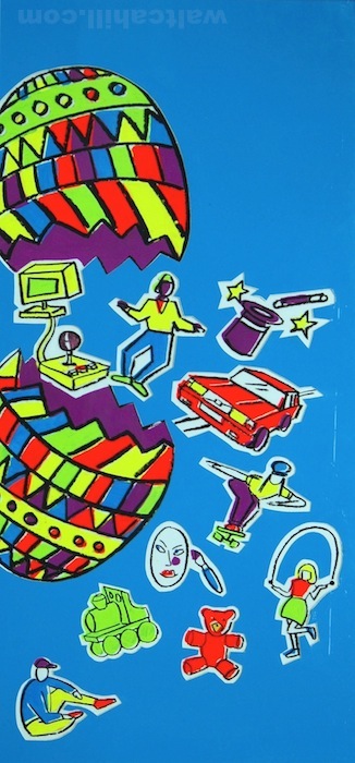Illustrations for childrens Easter promotion. 1991