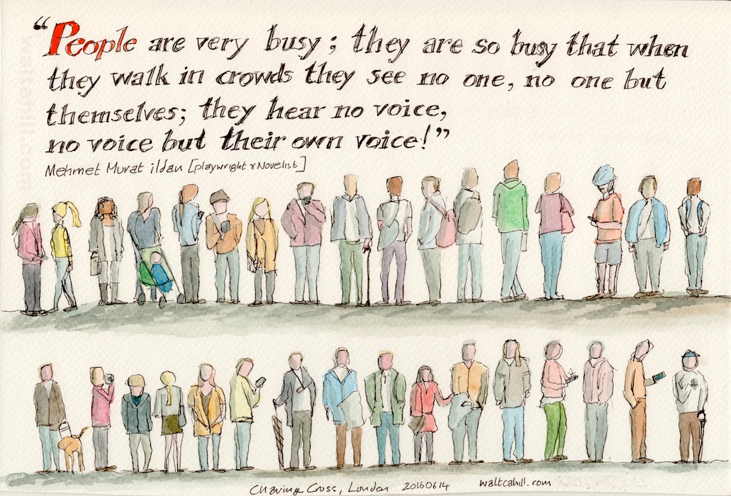 ‘People are Very Busy…’ (Charing Cross Pedestrians) for ‘A Collection of Quotes’