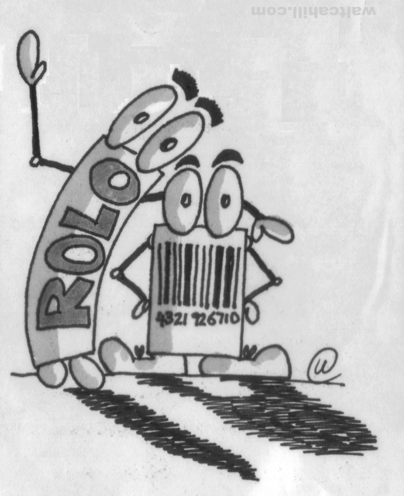 Barcode (and Rolo) characters for Selfridges (1991/2)