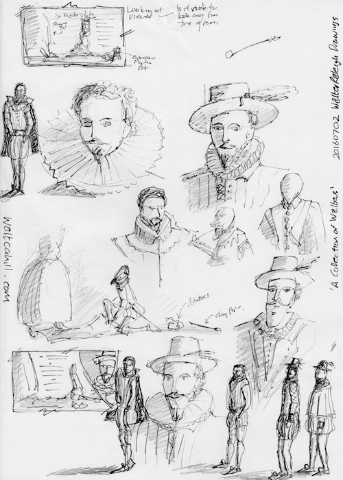 Sir Walter Raleigh Drawings