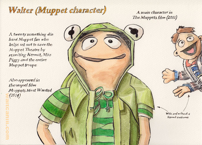 Walter (Muppet character) watercolour for ‘A Collection of Walters’
