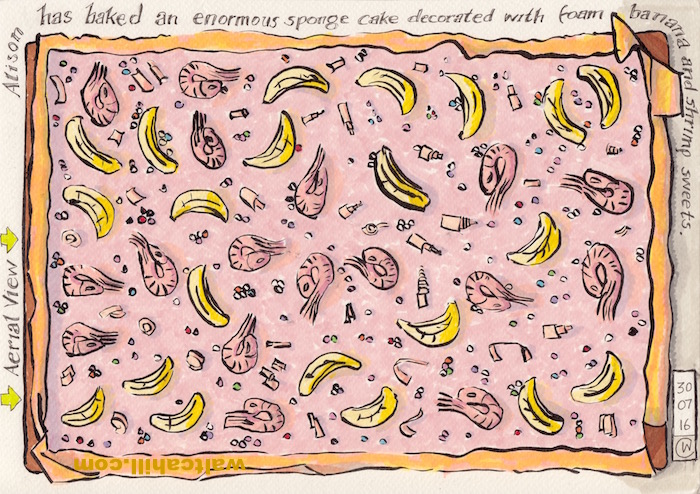 Foam Bananas and Shrimps