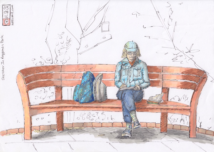 Sketcher In Regents Park