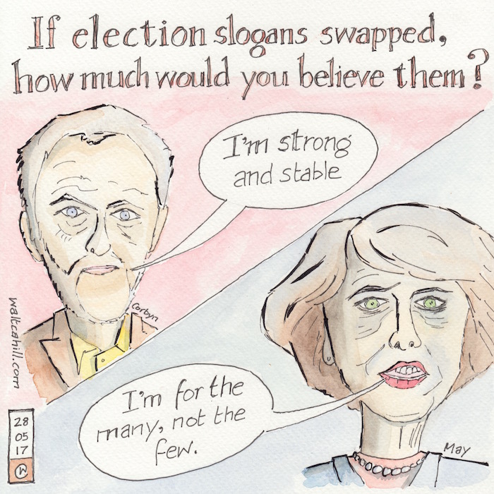 If election slogans swapped