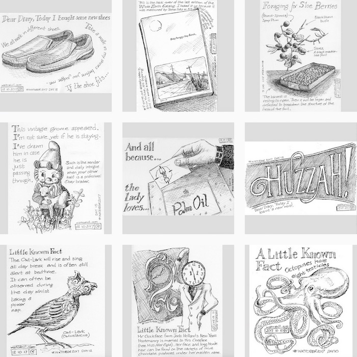 Nine Drawings: 10th to 18th October