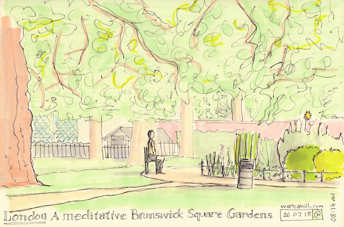 Meditative Brunswick Square Gardens