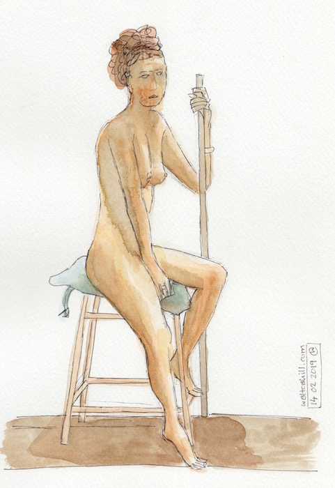 Covent Garden Life Drawing #228