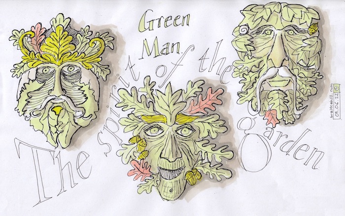 Green Man. The spirit of the garden