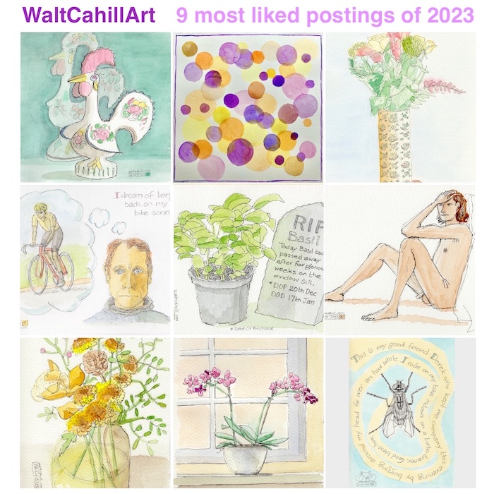WaltCahillArt 9 most liked of 2023