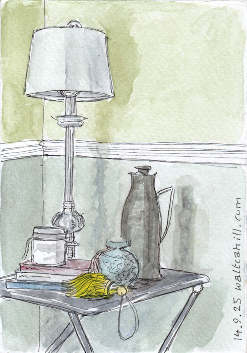 Lamp and Water Jug Still Life