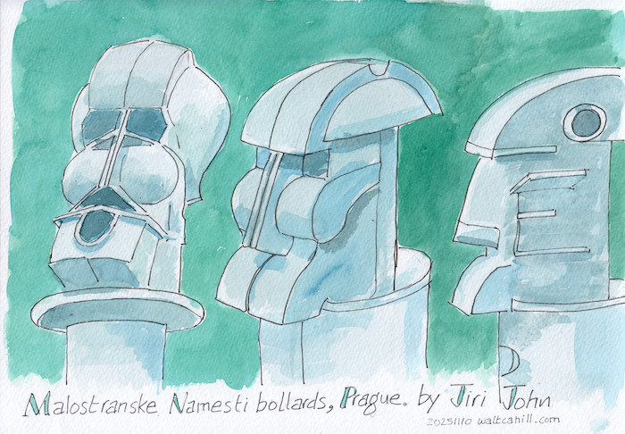 Jiri John Bollards. Prague