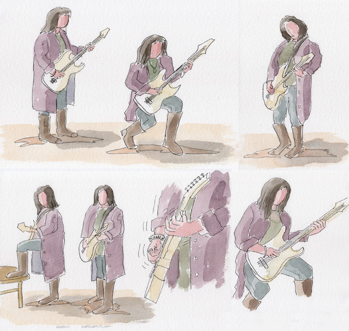 Lady Electric Guitarist