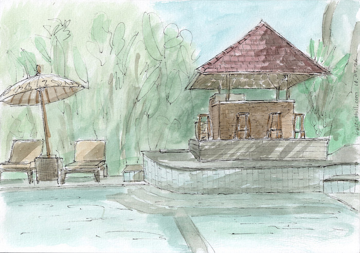 Hotel Pool, Ubud, Bali